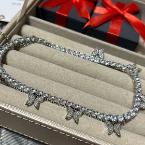 Cute Butterfly silver choker.